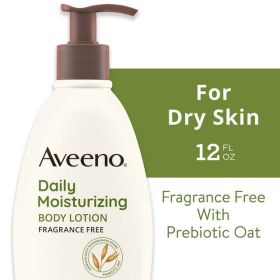 Aveeno Daily Moisturizing Lotion with Oat for Dry Skin, 12 fl oz