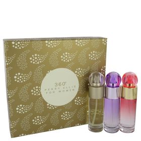 Perry Ellis Gift Set -- 1 oz Perry Ellis 360 EDT Spray + 1 oz Perry Ellis 360 Coral EDP Spray + 1 oz Perry Ellis 360 Purple EDP Spray