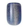 KISS Gel Fantasy Magnetic Short Square Gel Nails, Glossy Medium Blue, 28 Count