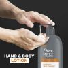 Dove Men+Care Everyday Skin Comfort Non Greasy Hand and Body Lotion, Light, 13.5 fl oz