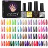 Limegirl Gel Nail Polish Kit Pink Glitter Pop Summer 40/24 Colors Semi-Permanent UV Led Gel Varnish Soak Nails