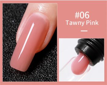 AS Brand 30ml Glitter Nude Pink Clear Polygels Acrylic Extension Hard Nail Gel Builder For Nails (Color: 006#)