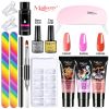 Nail set with nail lampNail dryerNail drilling machineNail setPoly nail gel setPolishing setSoaking manicure tool setGel