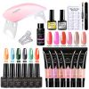 Nail Art Kits Poly Nail Polish Kits Professional Nail Art Kits Acrylic Extension Gel Nail Polish All For Nail Polish Kits Soak N