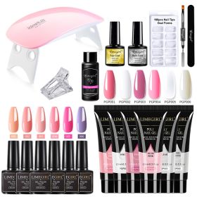 Nail Art Kits Poly Nail Polish Kits Professional Nail Art Kits Acrylic Extension Gel Nail Polish All For Nail Polish Kits Soak N (Type: LH09-001)